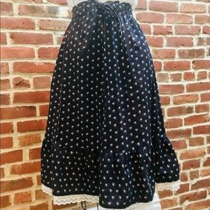 Vintage Calico Prairie Skirt